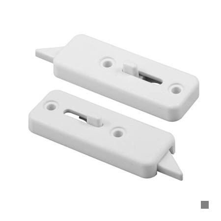 Prime-Line 2-9/16 in., White Plastic, Spring-Loaded Tilt Latch (1 Pair) F 2737